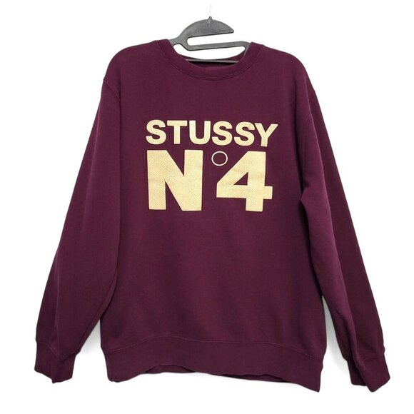 STUSSY Snake N4 Crew Sweatshirt NO 4 Pullover - Picture 1 of 11